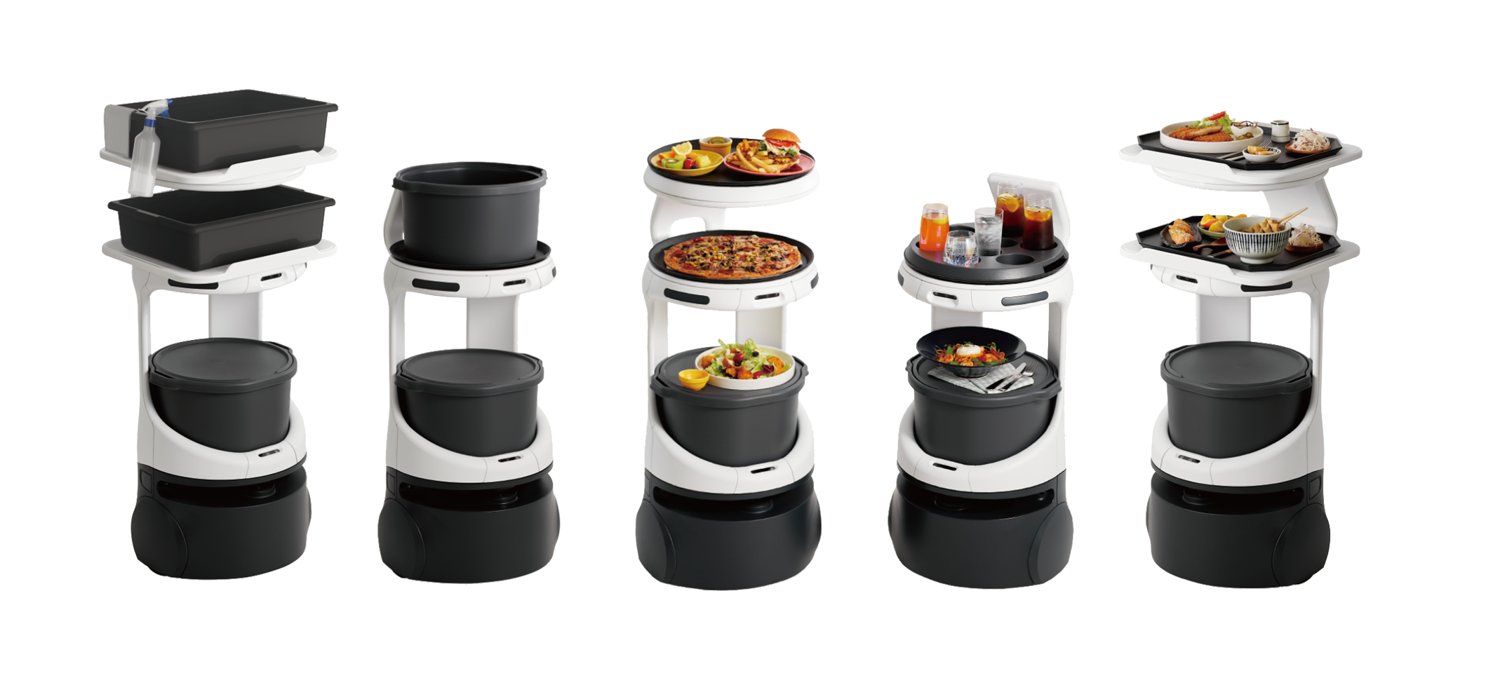 SERVI and SERVI MINI food service robot models from MetaDolce Technology